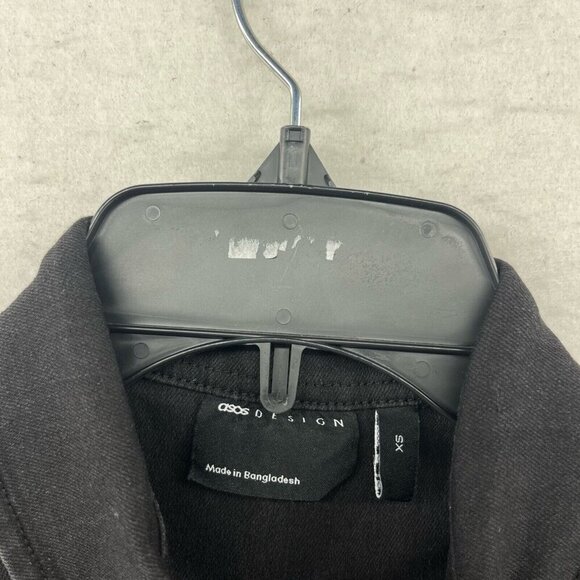 Asos Design Button Down Shirt Mens XS Black Denim Long Sleeve Classic Fit Casual - Picture 10 of 12